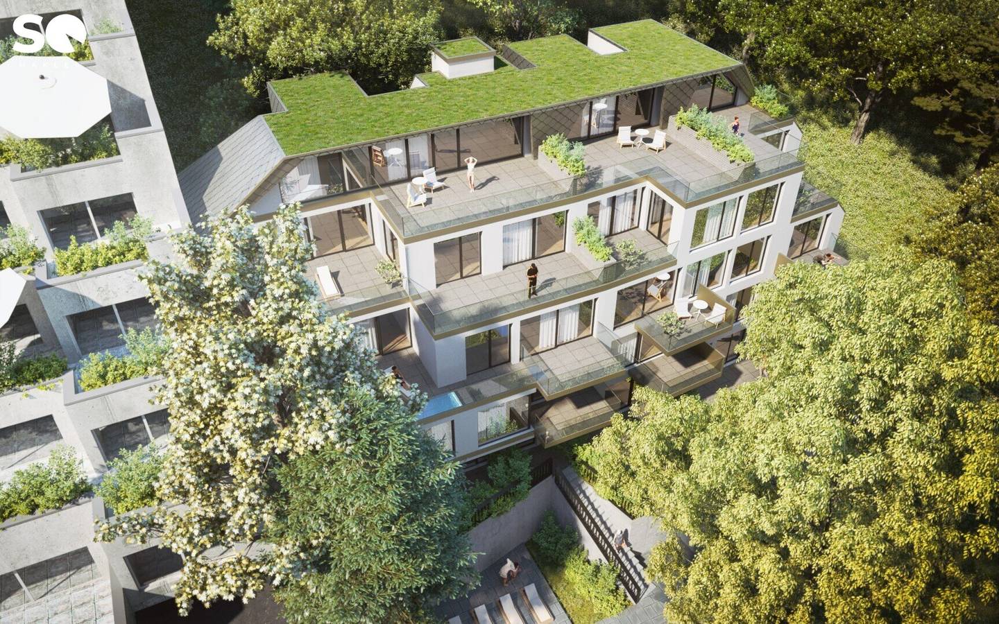 # SQ - AM WALDRAND - BAUTRÄGERLIEGENSCHAFT – BESTAND + NEUBAU – BAUBEWILLIGT