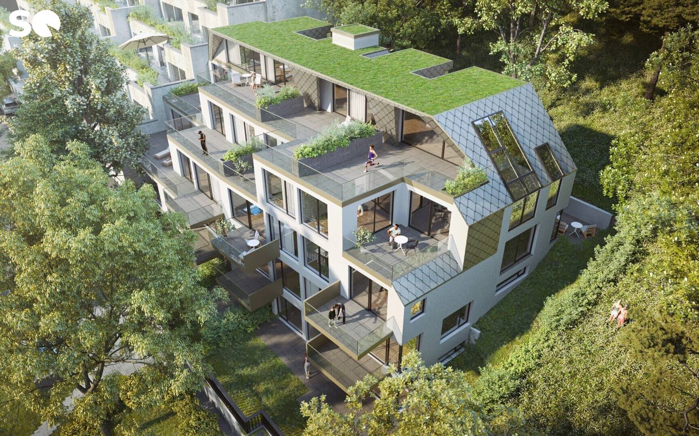 # SQ - AM WALDRAND - BAUTRÄGERLIEGENSCHAFT – BESTAND + NEUBAU – BAUBEWILLIGT