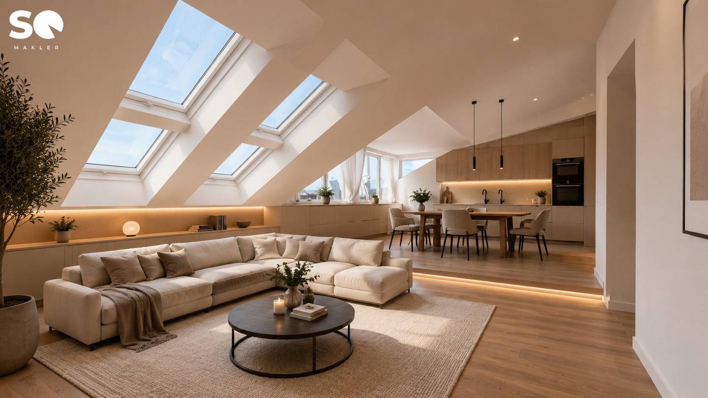 SQ Shell condition 3 room attic apartment with wide view and terrace near Millennium Tower 1200 Vienna