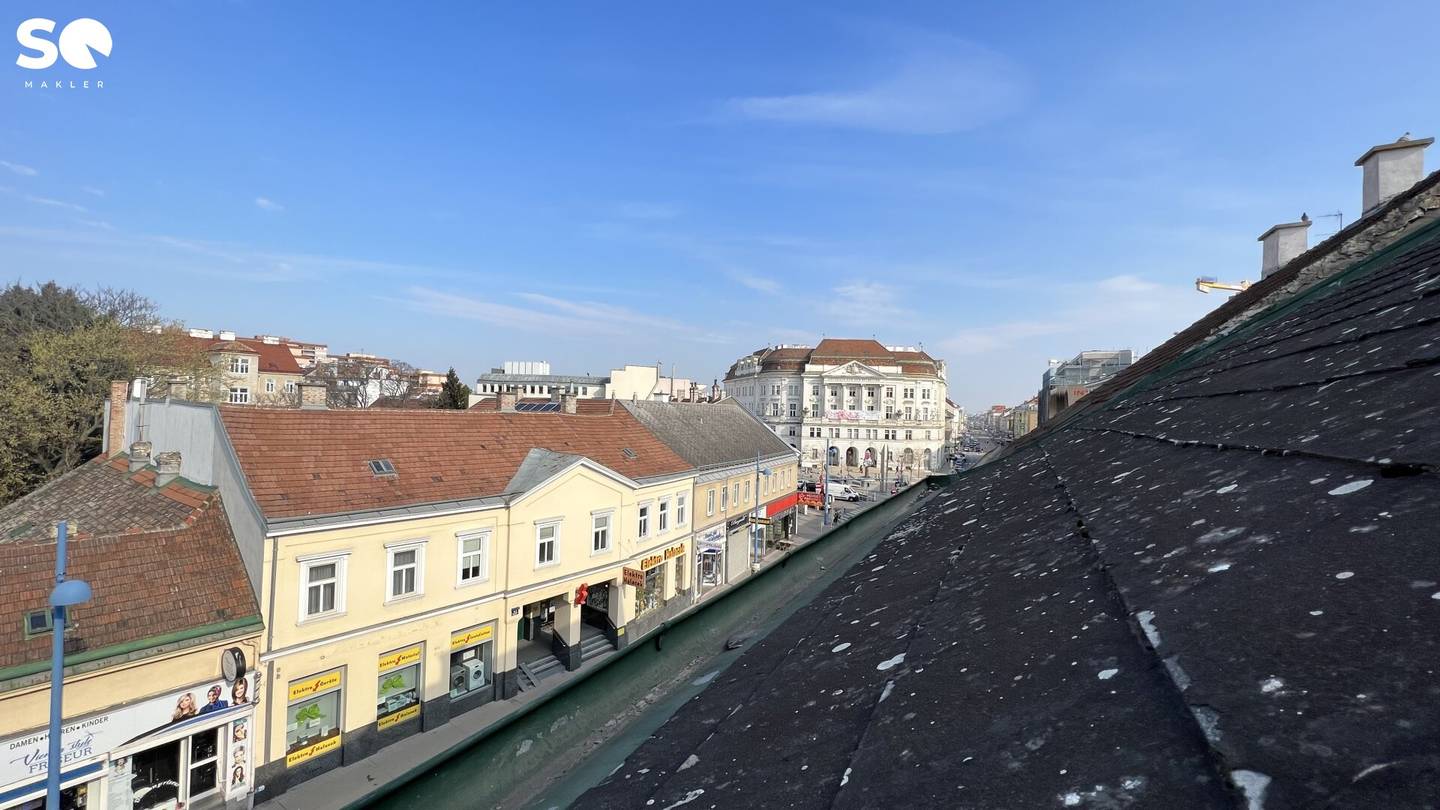 # SQ - ROHDACHBODEN MIT BAUBEWILLIGUNG & ERWEITERBARE WOHNUNG IM 2. OBERGESCHOSS IN ZENTRALER LAGE AM SPITZ IN FLORIDSDORF