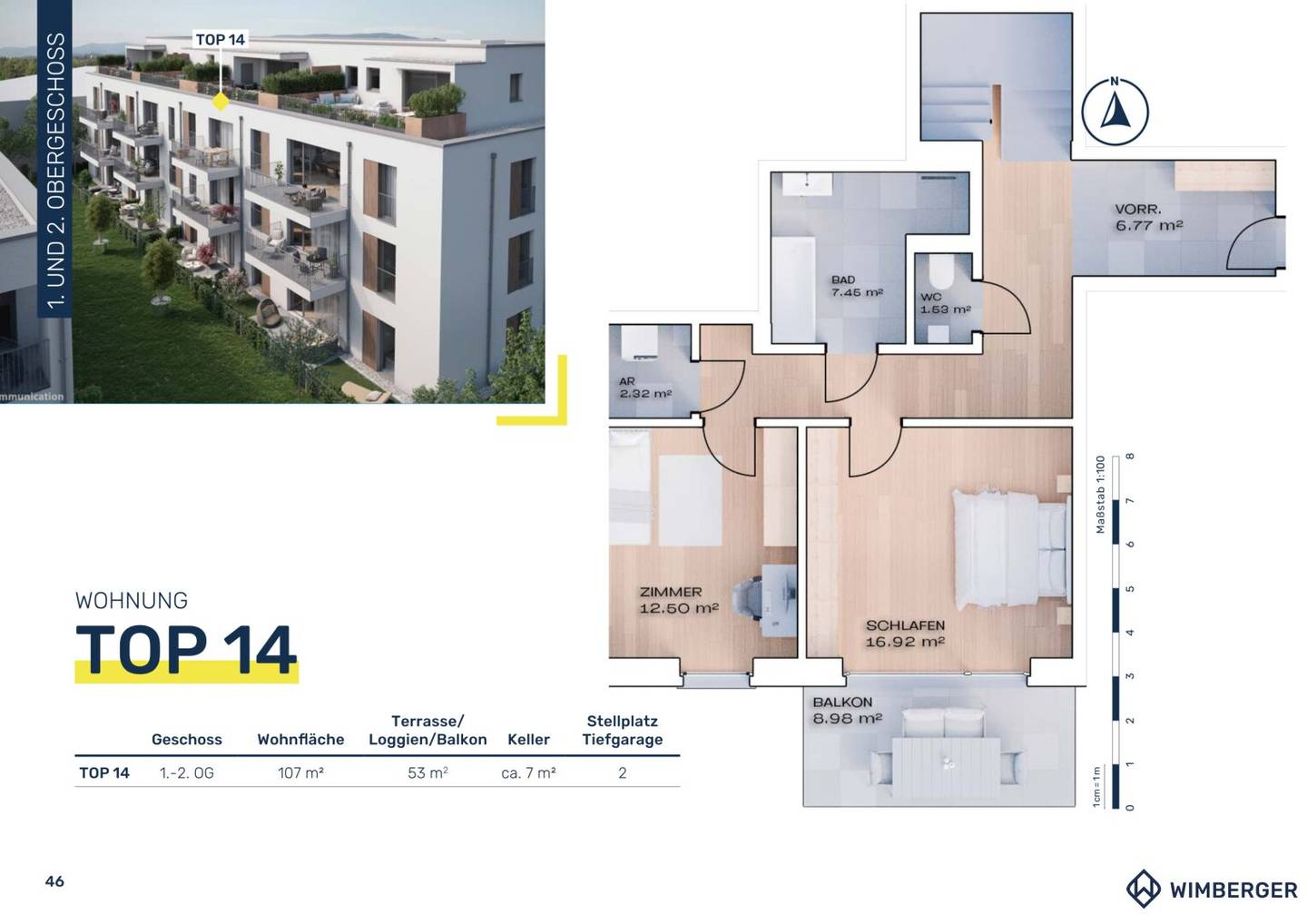 Exklusive Maisonettewohnung mit großer sonniger Dachterrasse | Neubau-Erstbezug