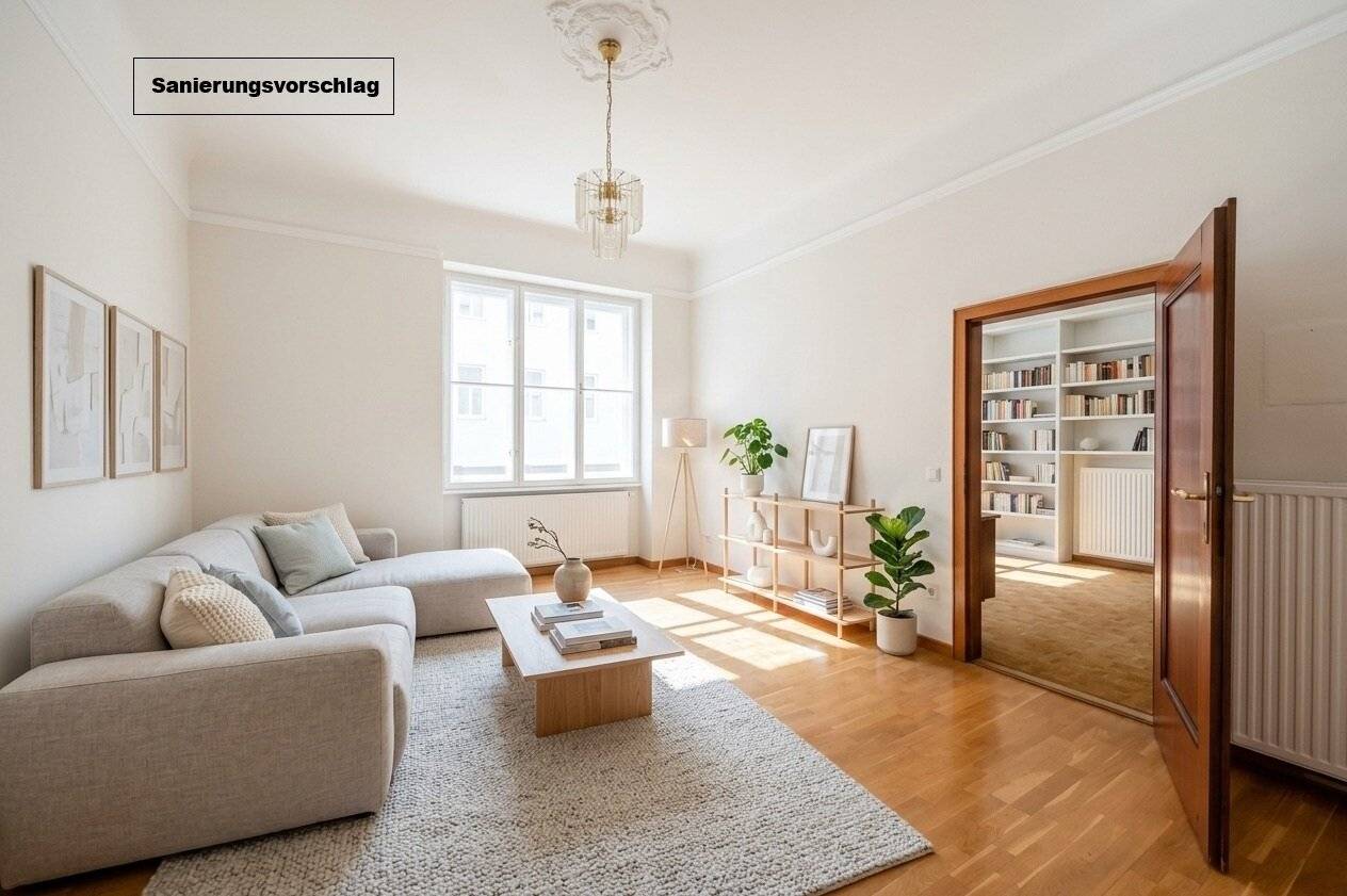 ++NEW++ Renovation-needed 3 room old building apartment - great potential