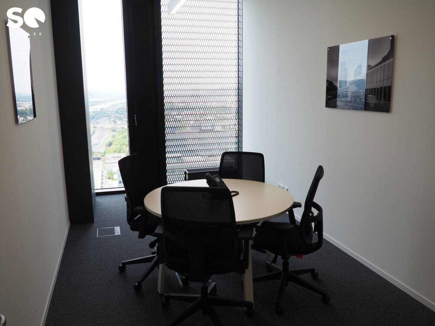 Modern offices in the DC Tower from 12-300 m²? Wait no proper punctuation? I will provide accurate string here.