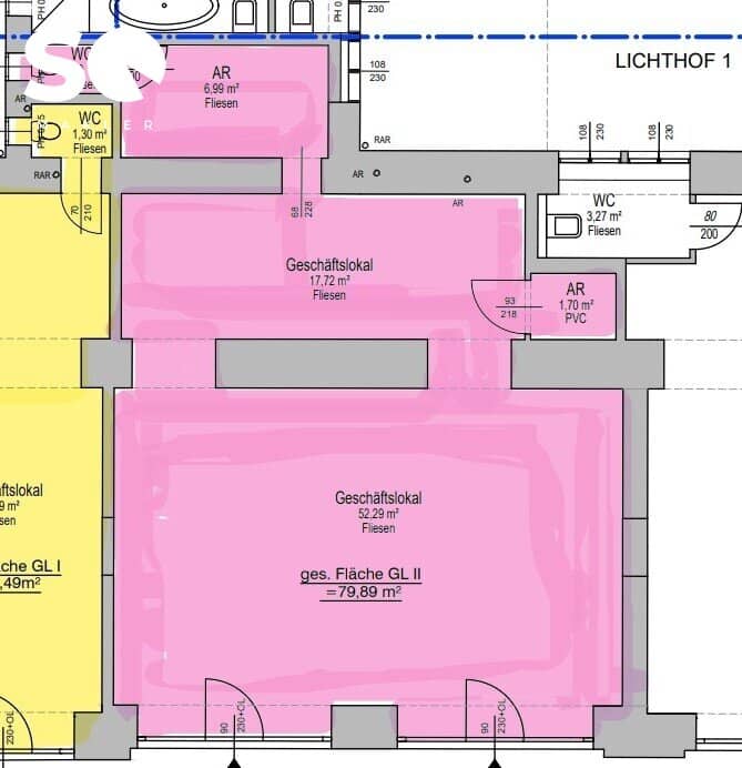 SQ LEASE FREE ATTRACTIVE COMMERCIAL PREMISES NEAR MAIN TRAIN STATION AND BELVEDERE