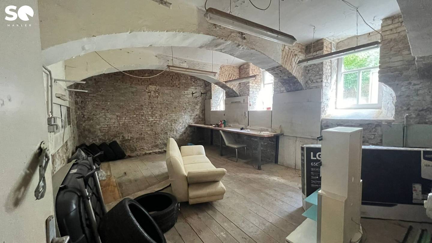 #SQ Storage and Workshop in the Vaulted Basement of a Turn of the Century House