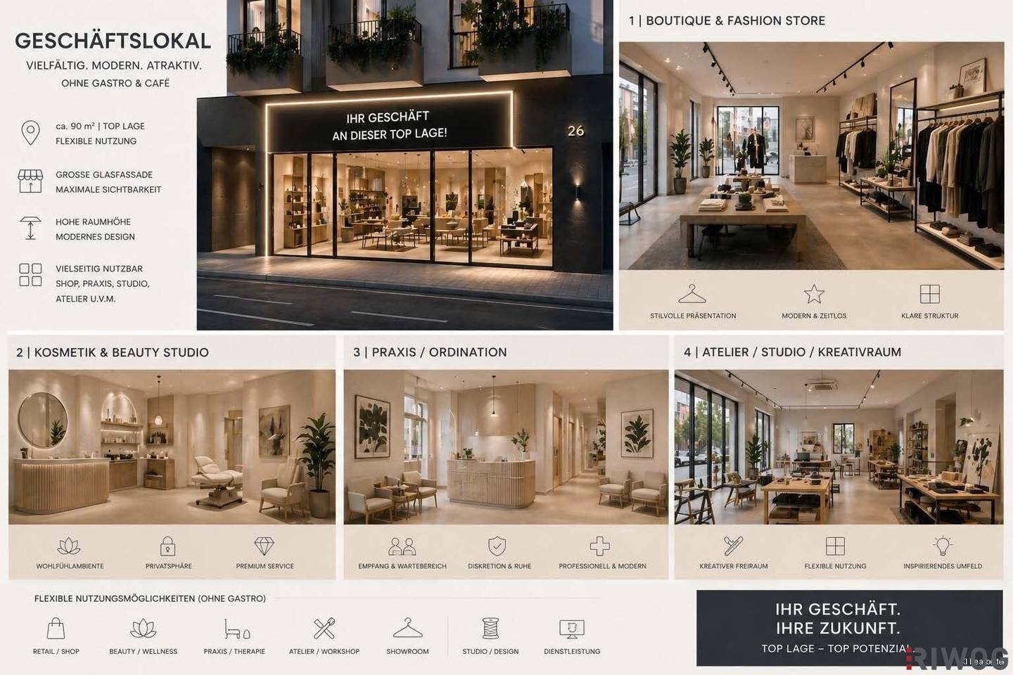 Versatile commercial space in a busy location on Ottakringer Straße near U6 Station Alser Straße | First occupancy | District heating | Sustainable building project