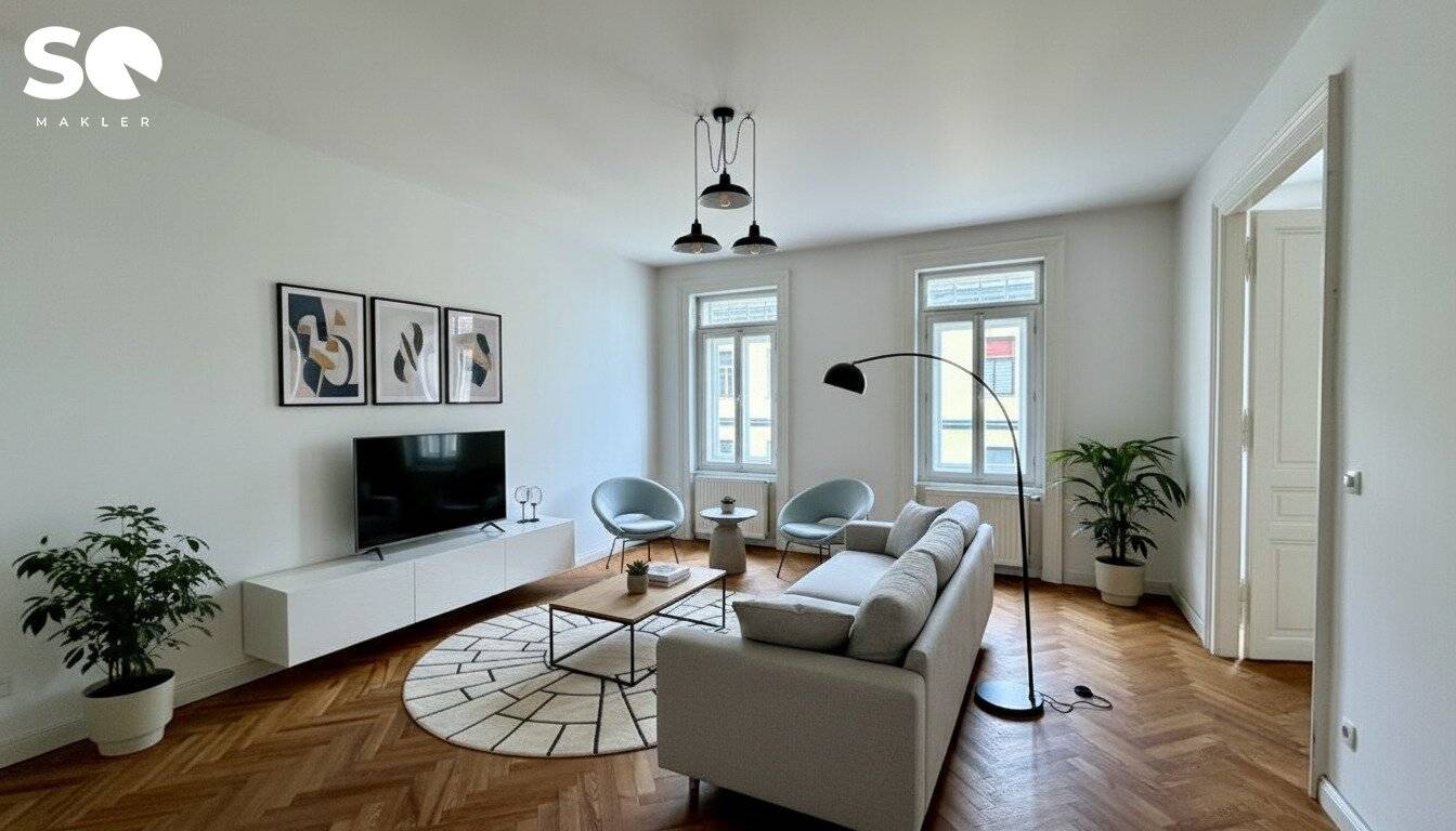 SQ Charming historic old building classic with modern living feel in top location 2 rooms