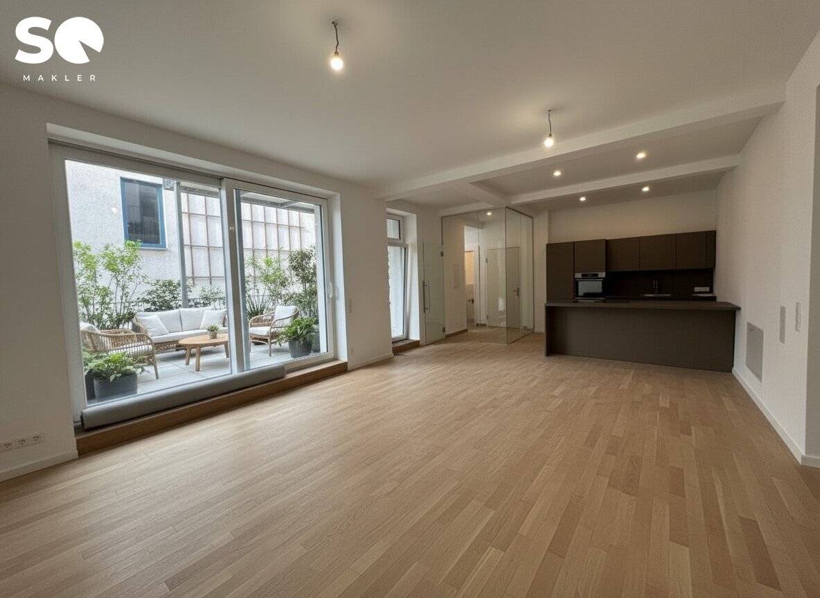 SQ Old Building: Stylish Terrace Apartment in Quiet Location