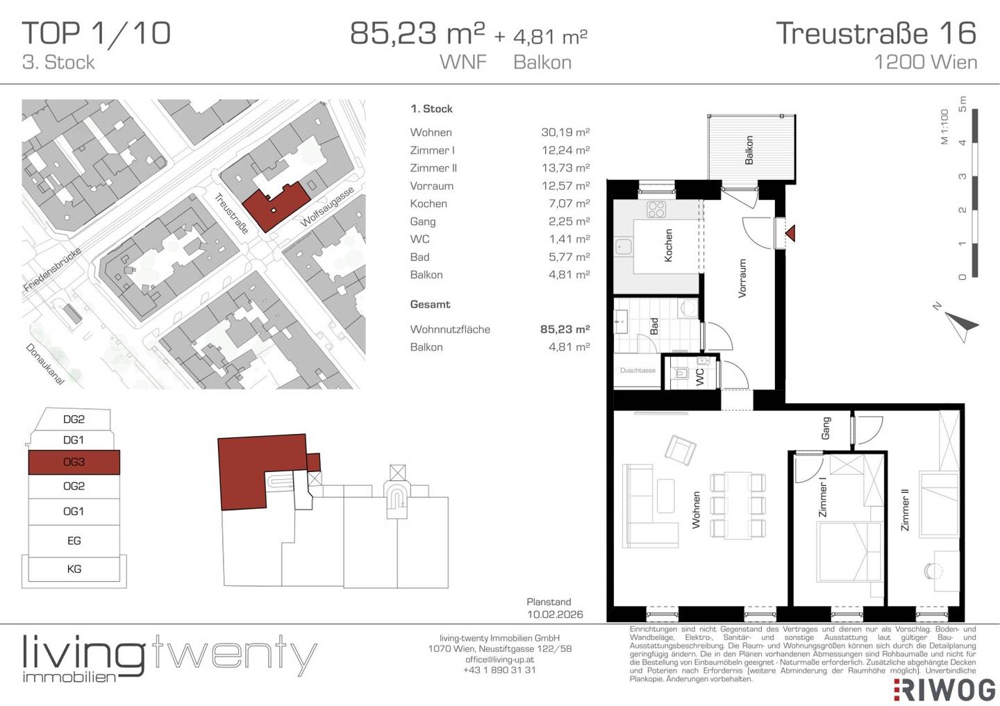 Sunny 3 room old building apartment with courtyard balcony near the Augarten | U4 Friedensbrücke