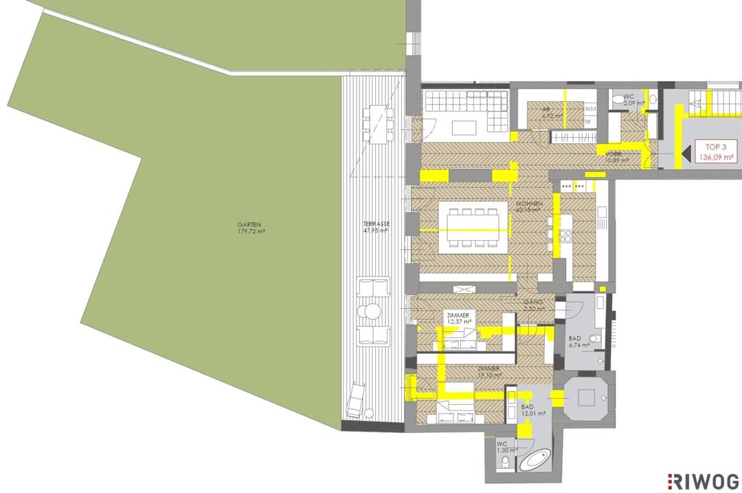 Herrschaftliche Villa in ruhiger Lage | Private Gartenwohnung mit ca. 4,40 m Raumhöhe | sanierungsbedürftig | Parkplatz | U-Bahnnähe