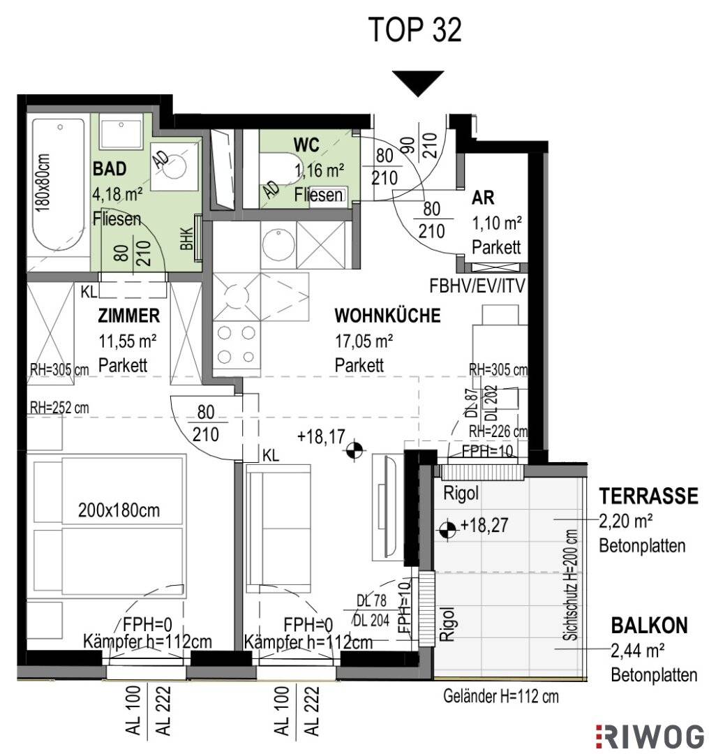 Attic First Occupancy | Breathtaking Panoramic View | Roof Terrace | Up to About 3 m Ceiling Height | District Heating & Air Conditioning | Underground Garage Parking Space Optional | Sustainable Housing Project