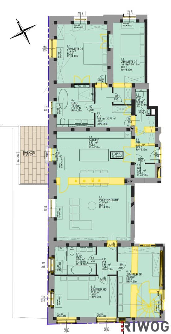 Live like in a castle | 5-room period-style apartment with approx. 4.30 m ceiling height | approx. 11 m² balcony planned &amp; parking | to be renovated","de":"RESIDIEREN WIE IM SCHLOSS | 5 Zimmer Stilaltbauwohnung mit ca. 4,30m Raumhöhe | ca. 11m² Balkon geplant &amp; Parkplatz | sanierungsbedürftig"},