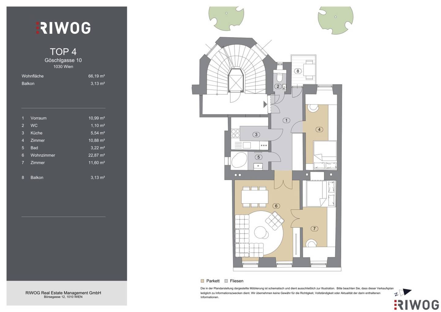 Gut geschnittene 3-Zimmer Altbauwohnung im 1. Liftstock | Balkonerrichtung im Preis inkludiert