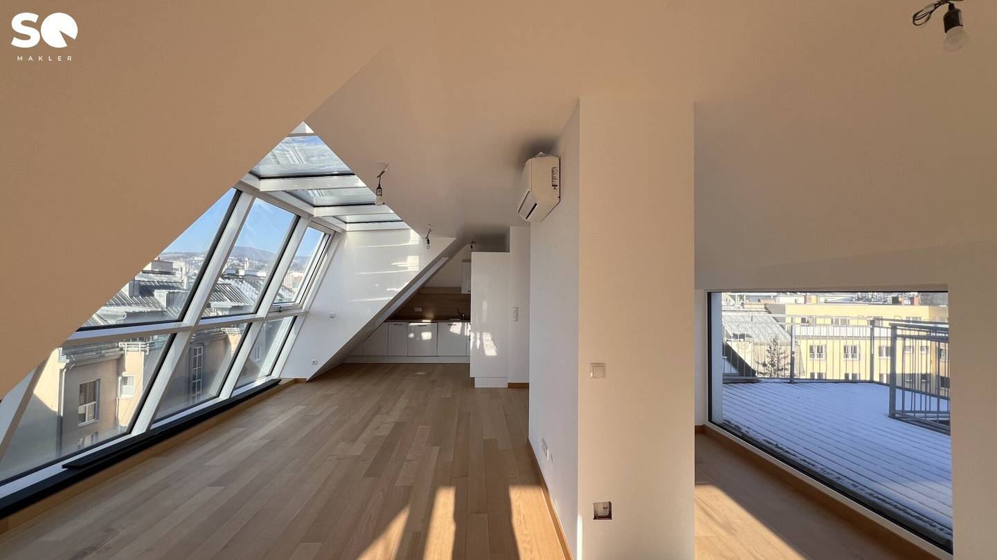 # SQ - MAISONETTE - 3 ZIMMERWOHNUNG MIT TERRASSE - DACHGESCHOSS - ERSTBEZUG - 1190 WIEN