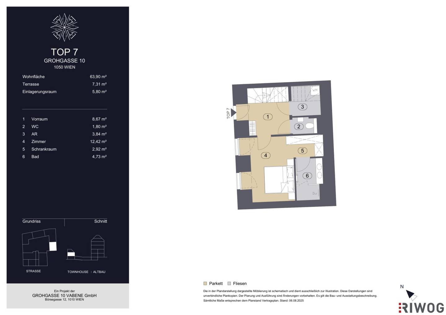 GROHGASSE 10 Exclusively equipped 2-room maisonette apartment in an absolutely quiet courtyard location Townhouse