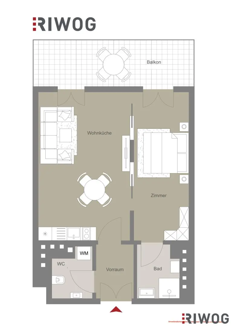 Courtyard location with green view | 3rd floor | Renovation-needed old building | Balcony option (approved) | Near Einsiedlerpark, U4 Margaretengürtel, future U2 Reinprechtsdorfer Straße station