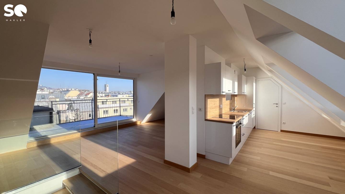 # SQ - MAISONETTE - 2 ZIMMERWOHNUNG MIT TERRASSE - DACHGESCHOSS - ERSTBEZUG - 1190 WIEN