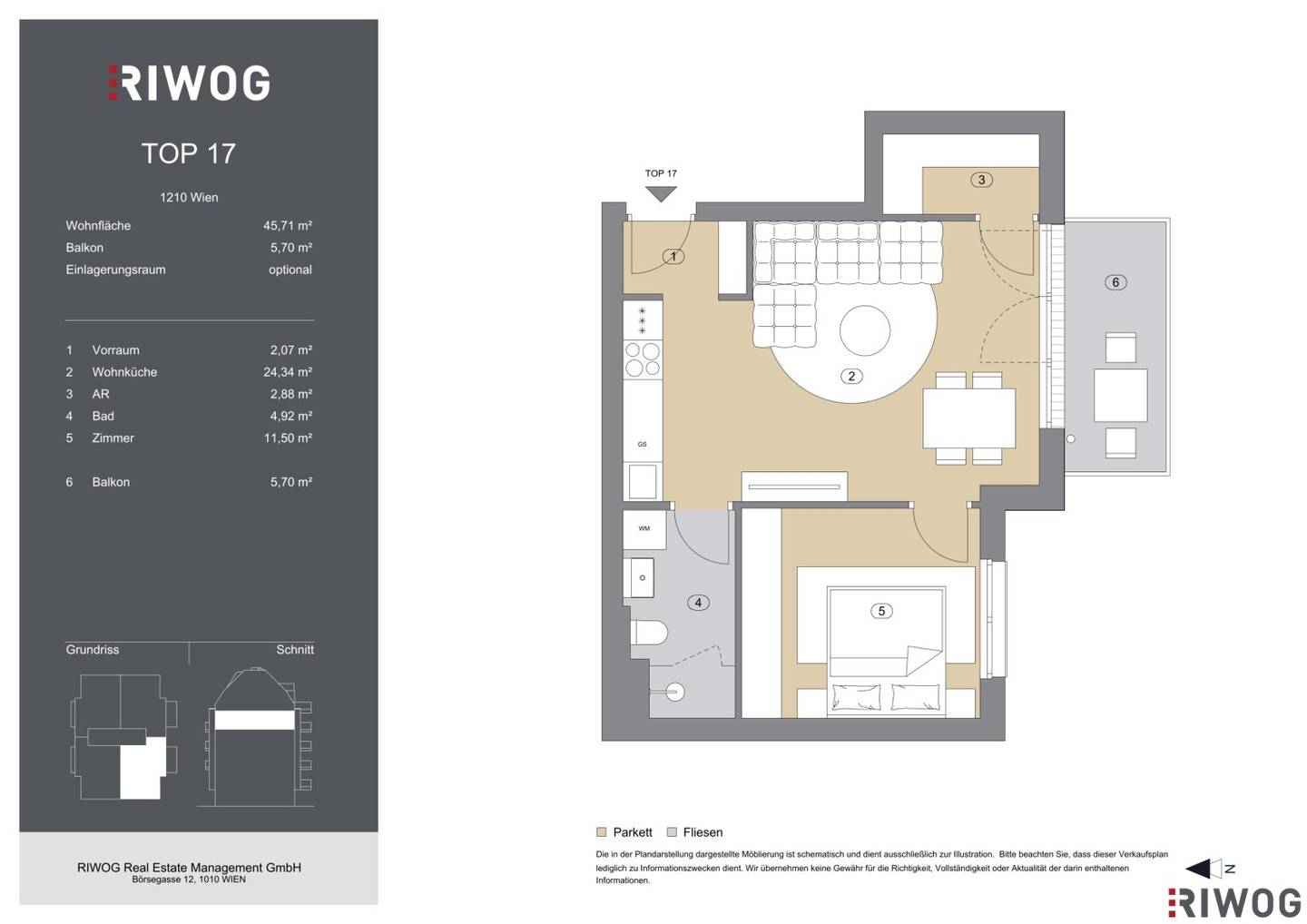 Two room First occupancy Completion Q1 2027 1210 Wien High quality fittings