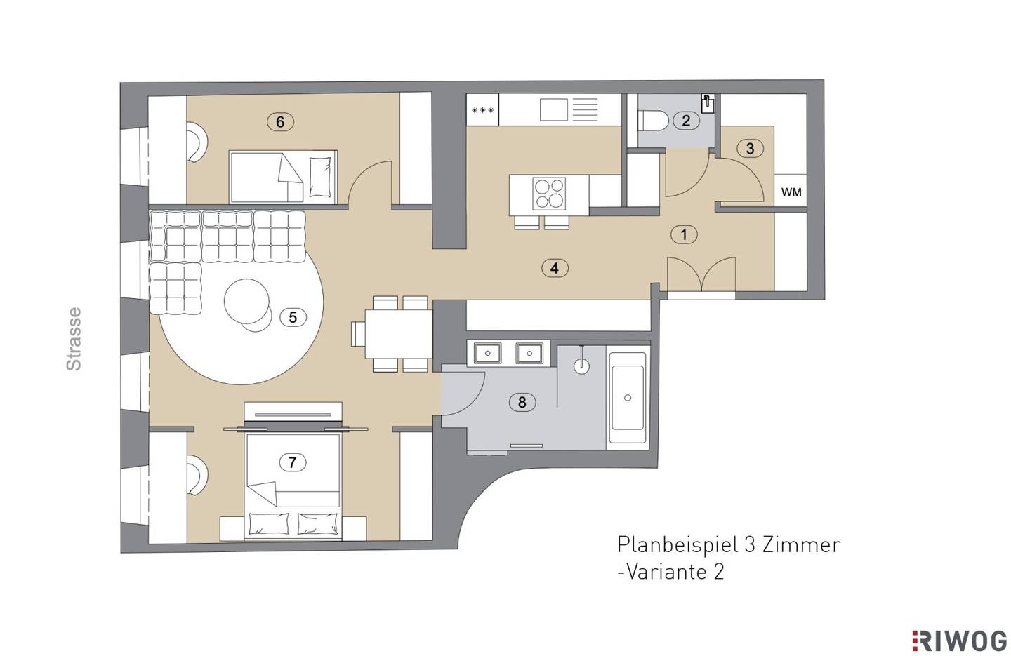 Renovation needed // 3rd floor, near Burggasse-/Stadthalle (Top 21-23), 3 rooms