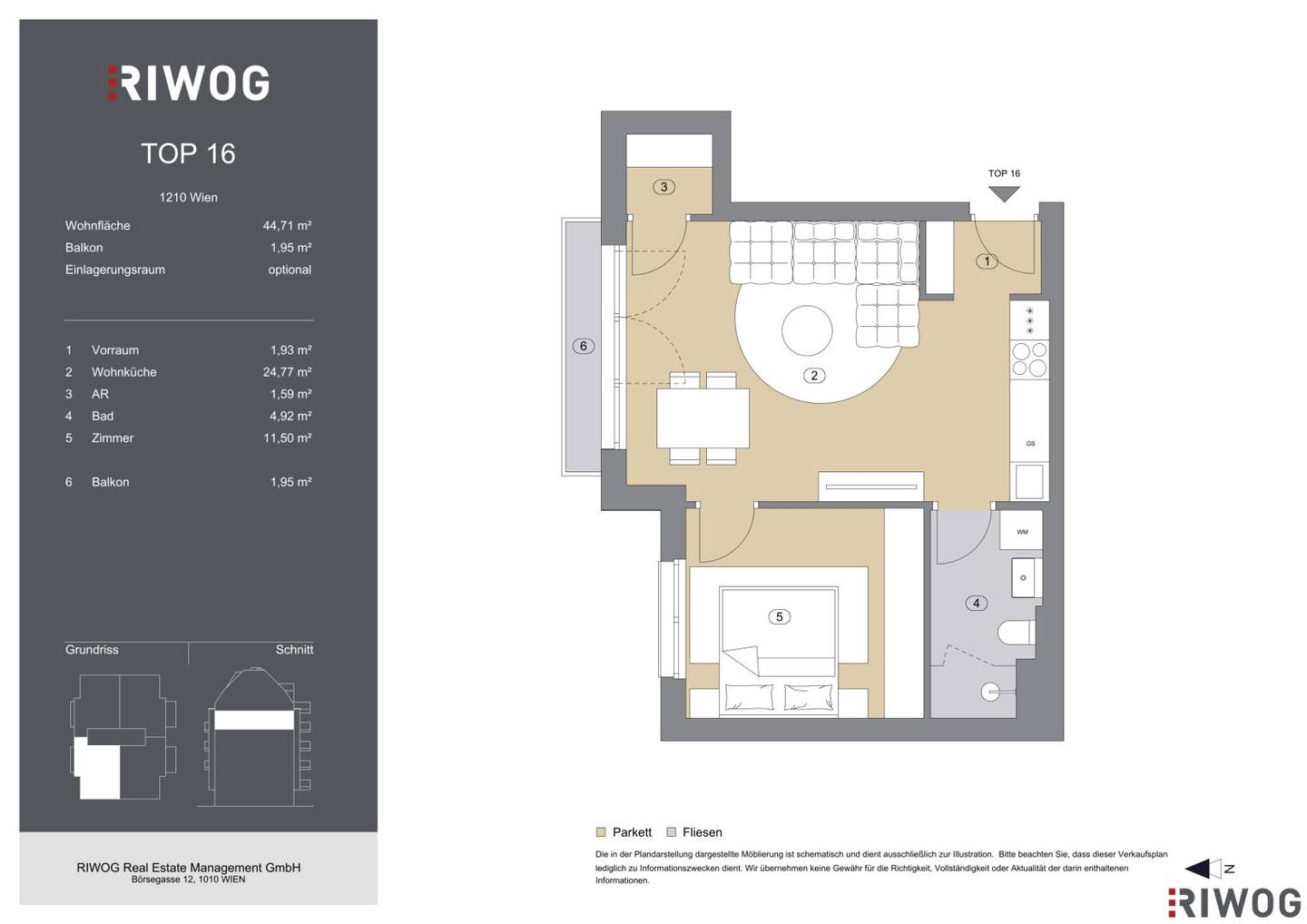 2 room I First Occupancy I Completion Q1 2027 I 1210 Vienna I High-quality fittings