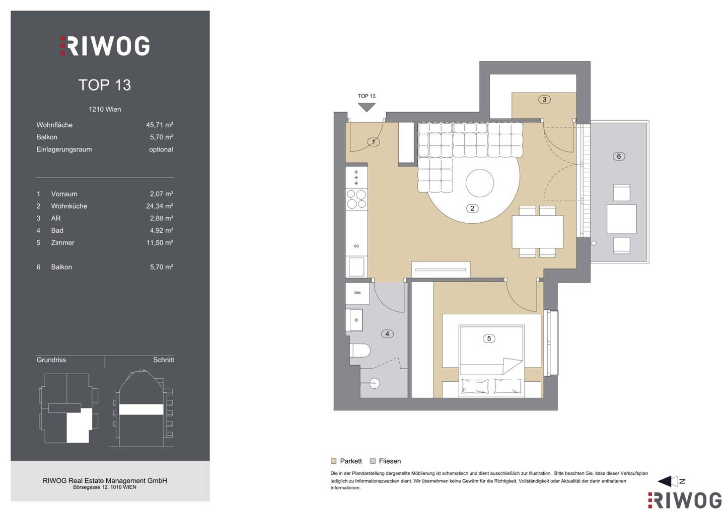Two room I First occupancy I Completion Q1 2027 I 1210 Wien I High quality fittings