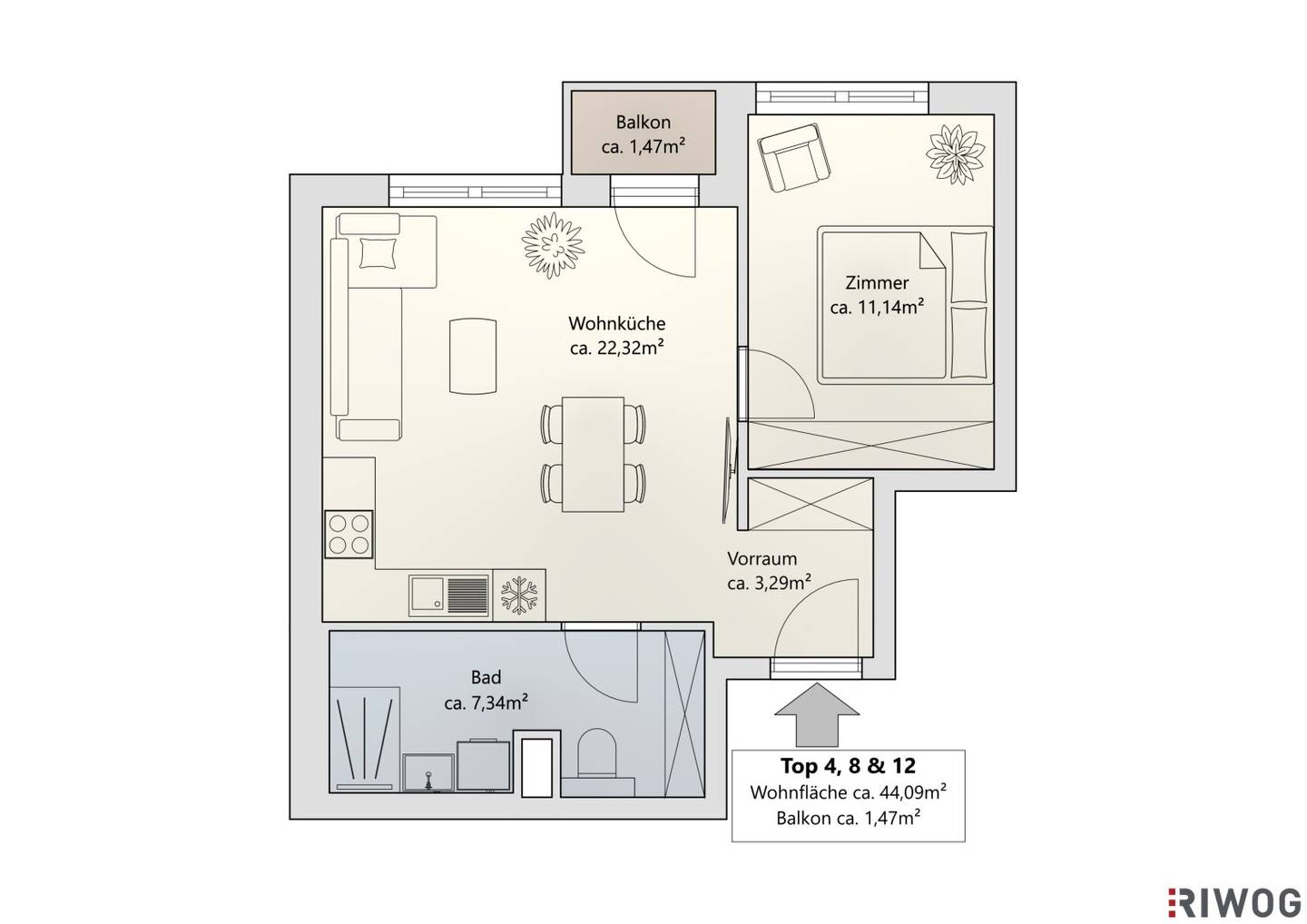 Investor or owner-occupier | First occupancy after completion | 2-room apartment with loggia | air source heat pump | optional underground parking space