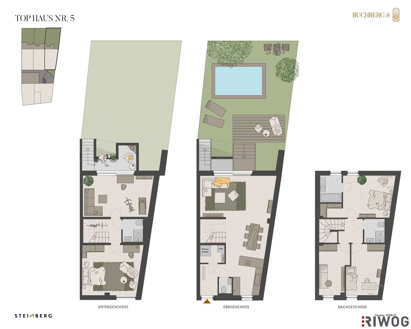 EXKLUSIVES TOWNHOUSE IM ZENTRUM AUF EIGENGRUND | Erstbezug | Nähe Stadtplatz | Sole-Wasser-Wärmepumpe | TG-Stellplatz