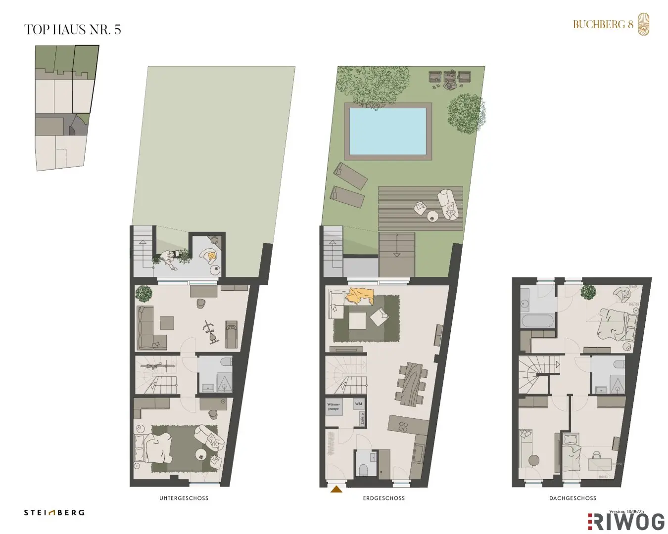 EXKLUSIVES TOWNHOUSE IM ZENTRUM AUF EIGENGRUND | Erstbezug | Nähe Stadtplatz | Sole-Wasser-Wärmepumpe | TG-Stellplatz