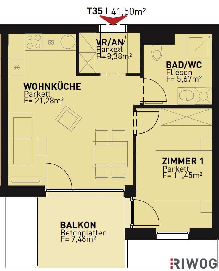 First occupancy Alte Donau I completion 08/26