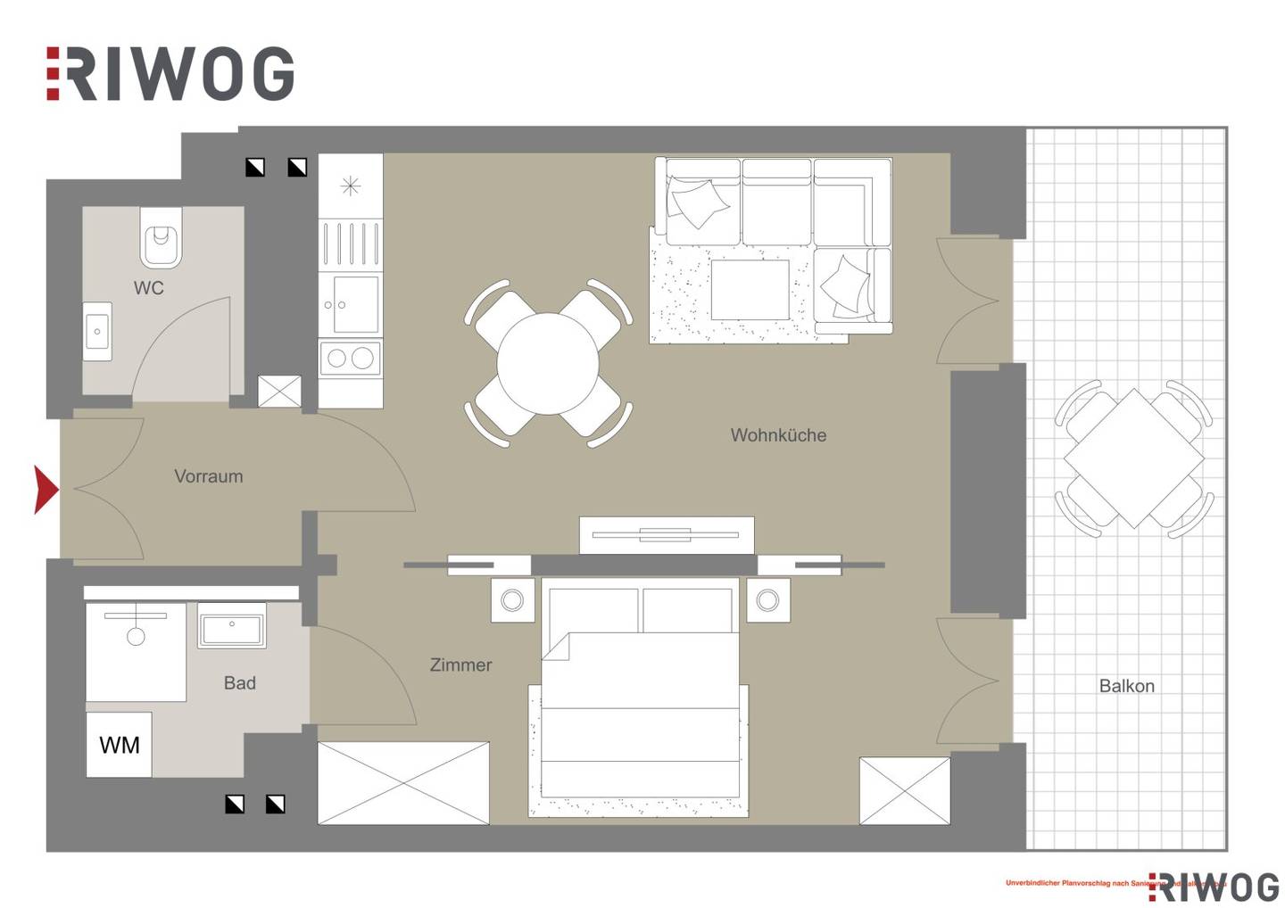 Courtyard location with greenery view | Renovation-needed historic building | Balcony option (building permit approved) | Near Einsiedlerpark, U4 Margaretengürtel, future U2 Reinprechtsdorfer Straße station