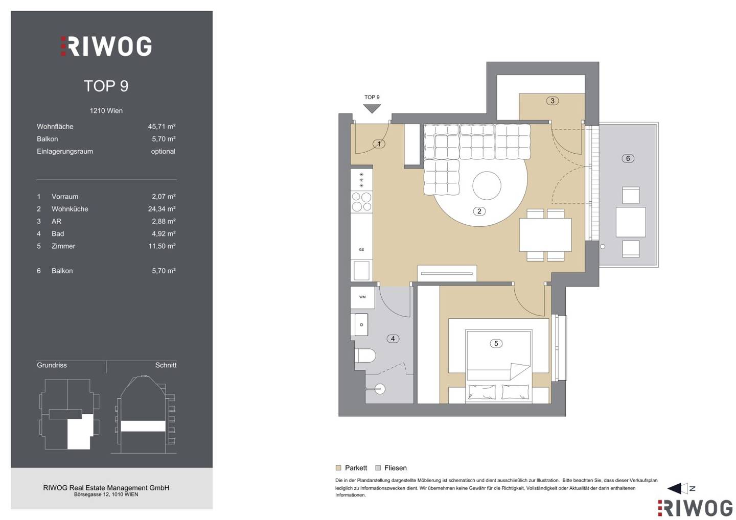 Two room I First occupancy I Completion Q1 2027 I 1210 Vienna I High quality fittings