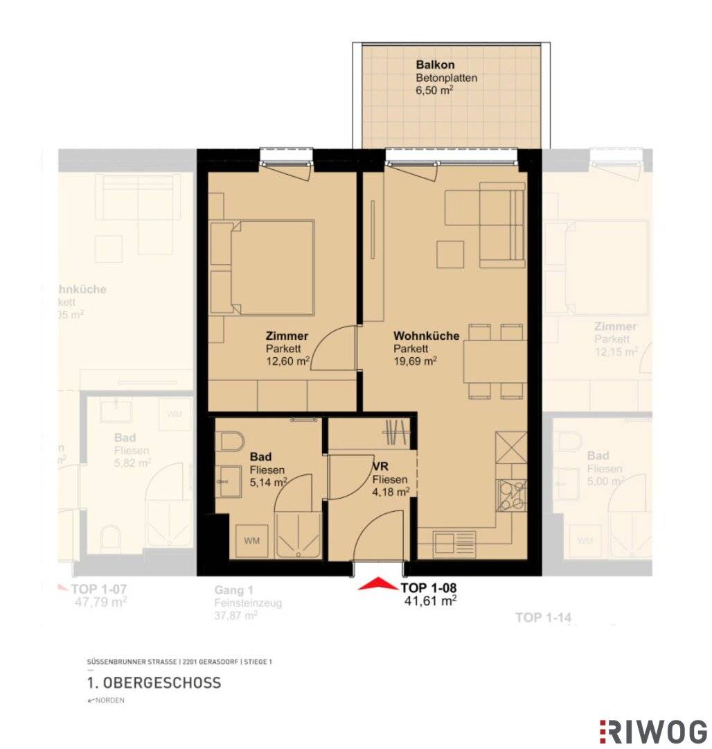 New construction project - Couple's hit - 2 rooms including east balcony - Gerasdorf bei Wien to be translated faithfully? It must be kept as given, but we will proceed as per instruction with translation only of descriptive parts. The German title: Neubauprojekt - Pärchenhit - 2 Zimmer inkl. Ostbalkon - Gerasdorf bei Wien
