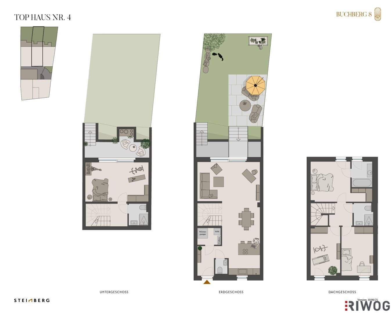 ERSTBEZUG IM ZENTRUM | Exklusives Townhouse auf Eigengrund | Sole-Wasser-Wärmepumpe | TG-Stellplatz