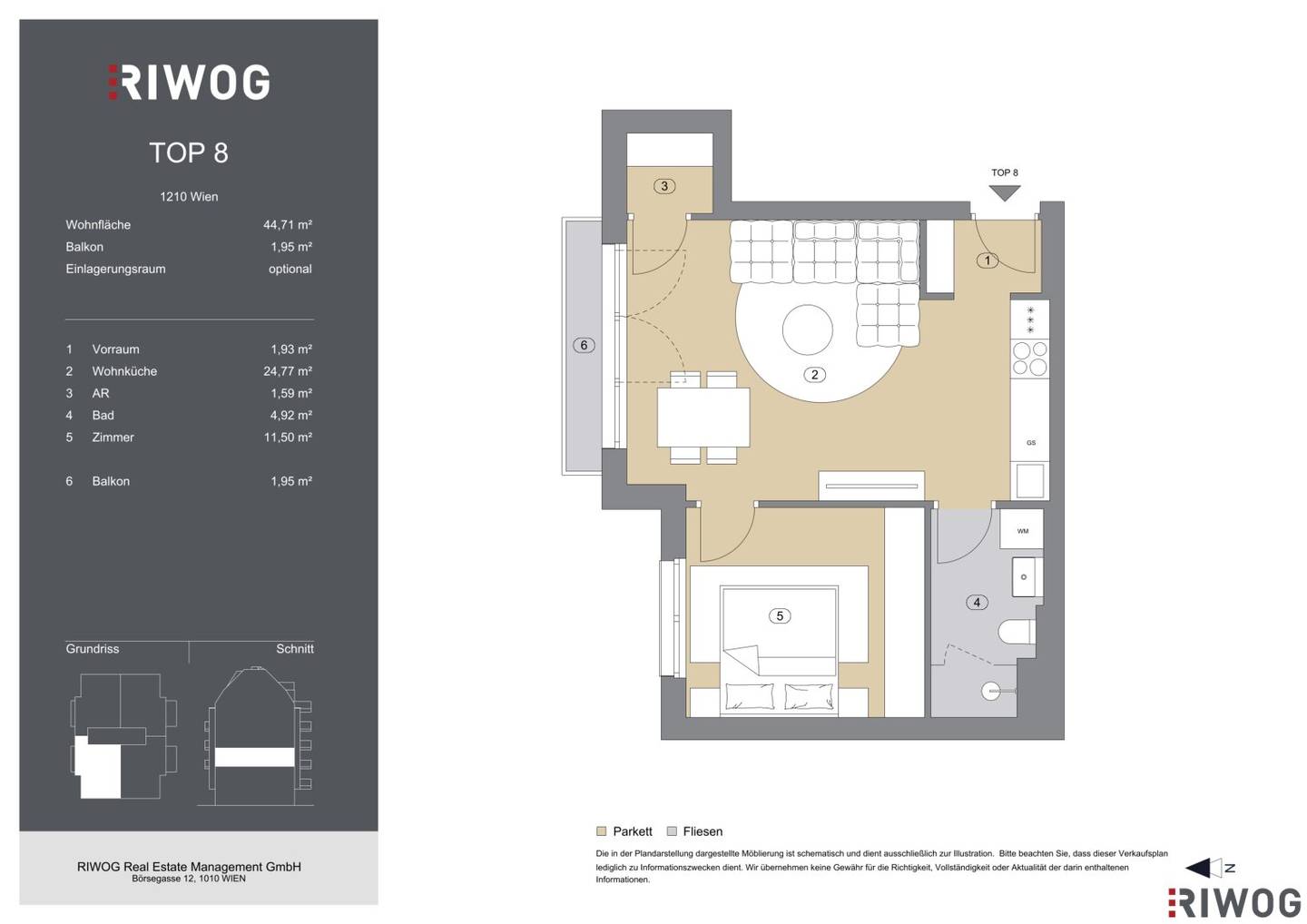 2-Room First Occupancy Completion Q1 2027 1210 Wien High-Quality Finishes