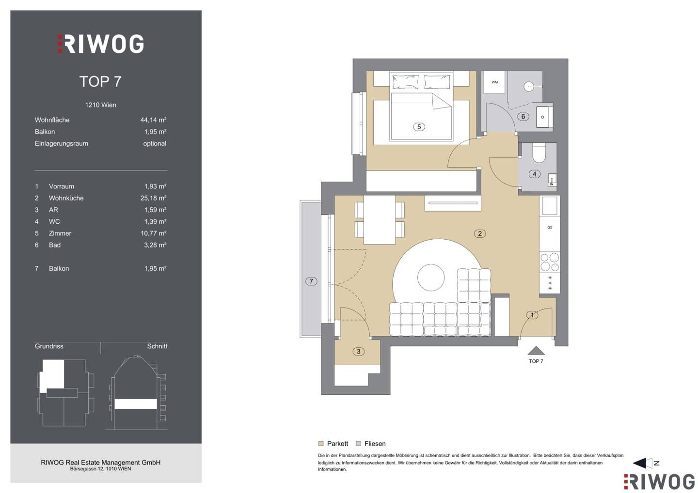 Two room I First occupancy I Completion Q1 2027 I 1210 Wien I High quality fittings