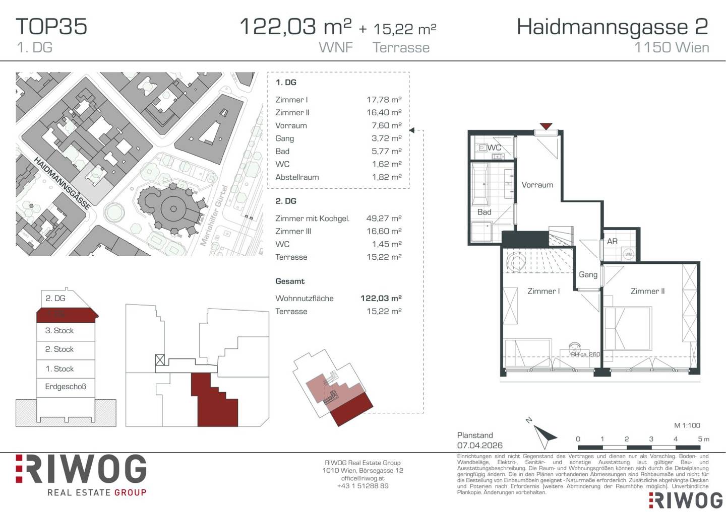 ARCHITEKTUR PUR | großzügige 3-Zimmer Dachterrassenwohnung mit herausragender Raumhöhe