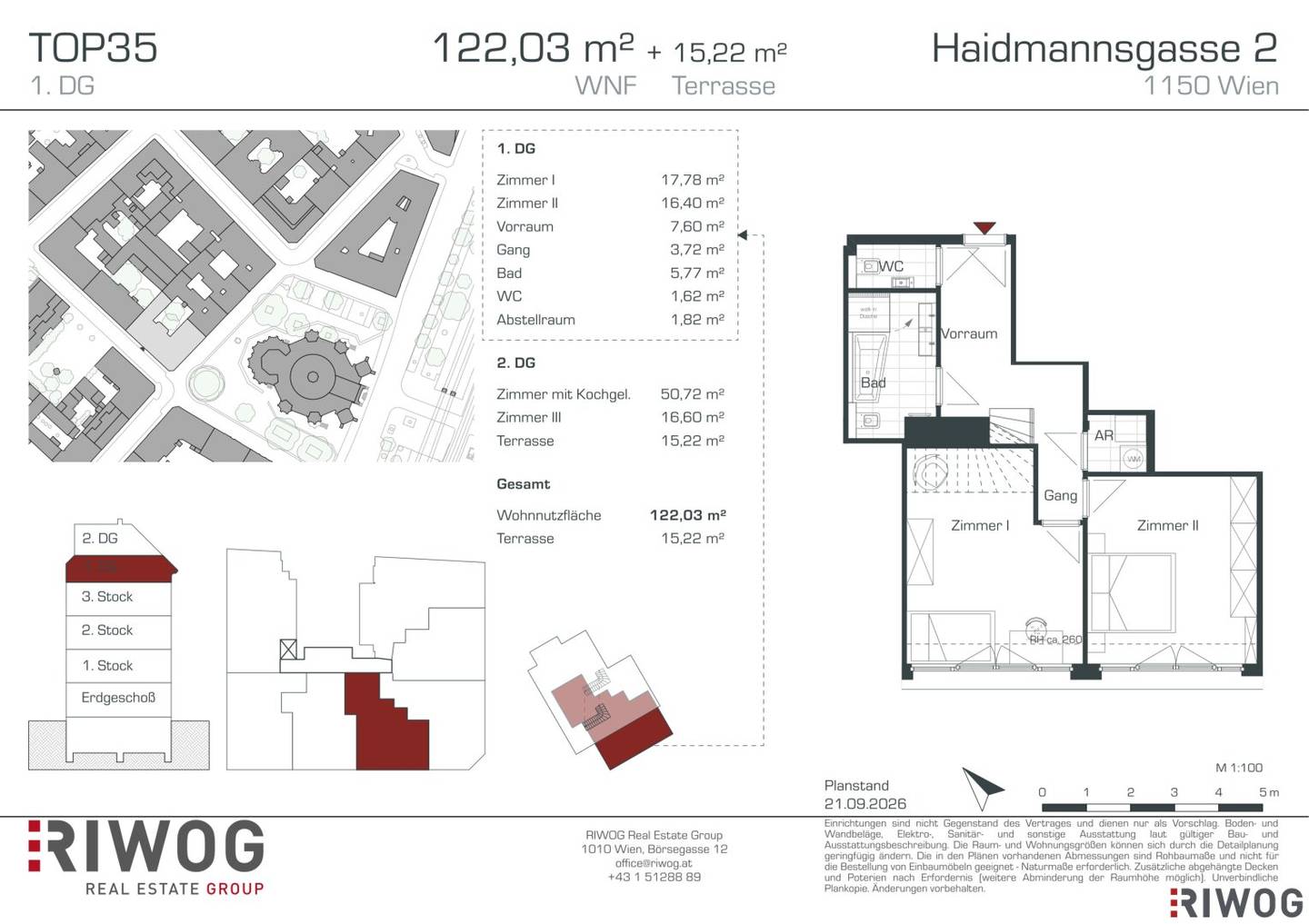 ARCHITEKTUR PUR | großzügige 3-Zimmer Dachterrassenwohnung mit herausragender Raumhöhe
