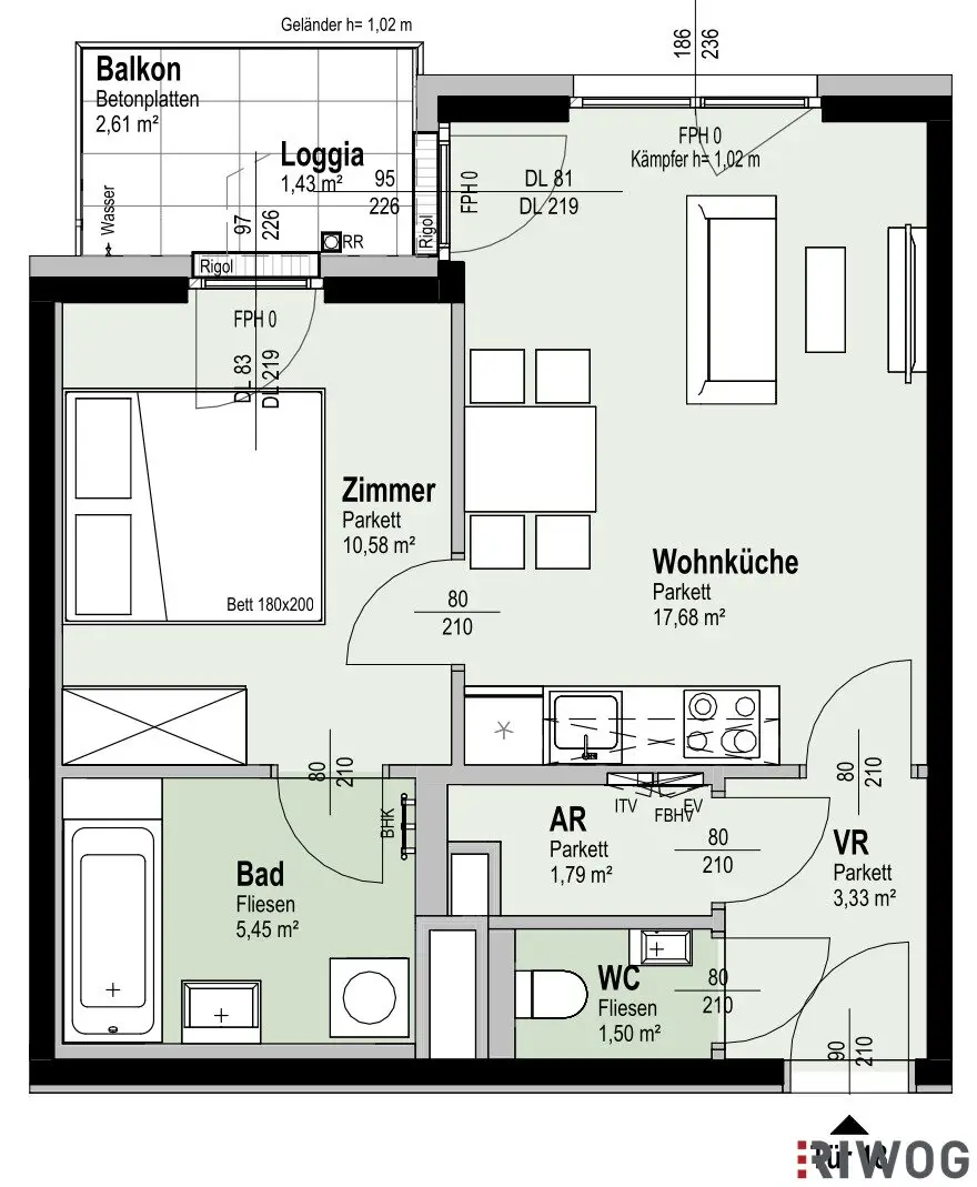 ANLEGER AUFGEPASST | Nachhaltiger ERSTBEZUG mit Loggia/Balkon | Nahe ALTE DONAU | Auch für Eigennutzer