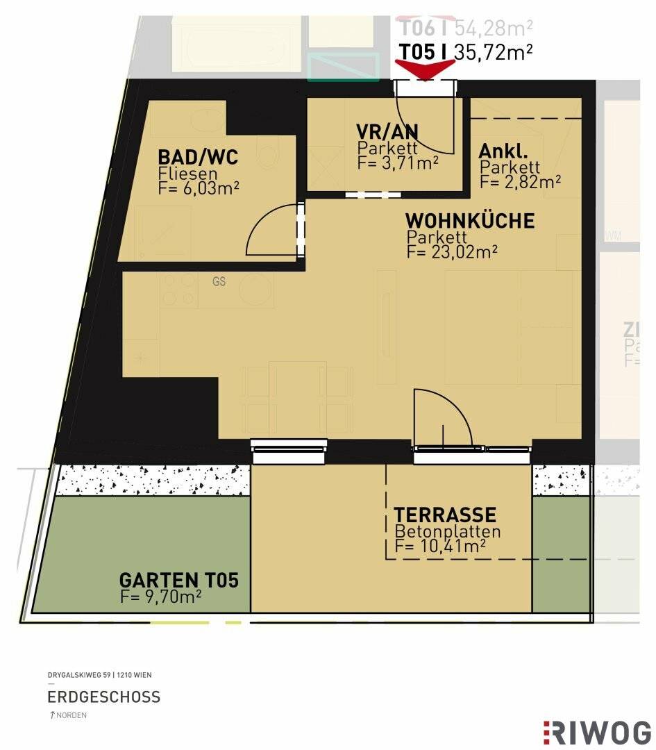 First occupancy Alte Donau I completion 08/26