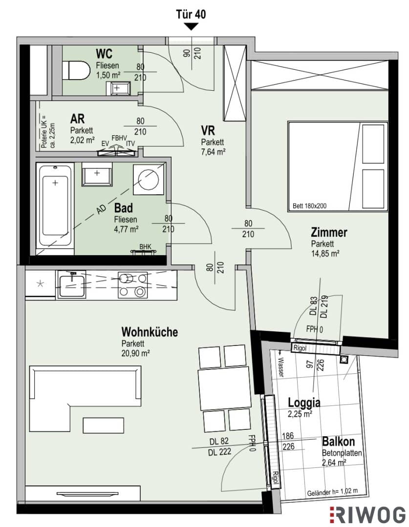 ERSTBEZUG | Komplett hofseitig mit Loggia/Balkon | Nähe Alte Donau | Fernwärme | Ideal für Anleger oder Eigennutzer | TG-Stellplatz optional | Nachhaltiges Projekt