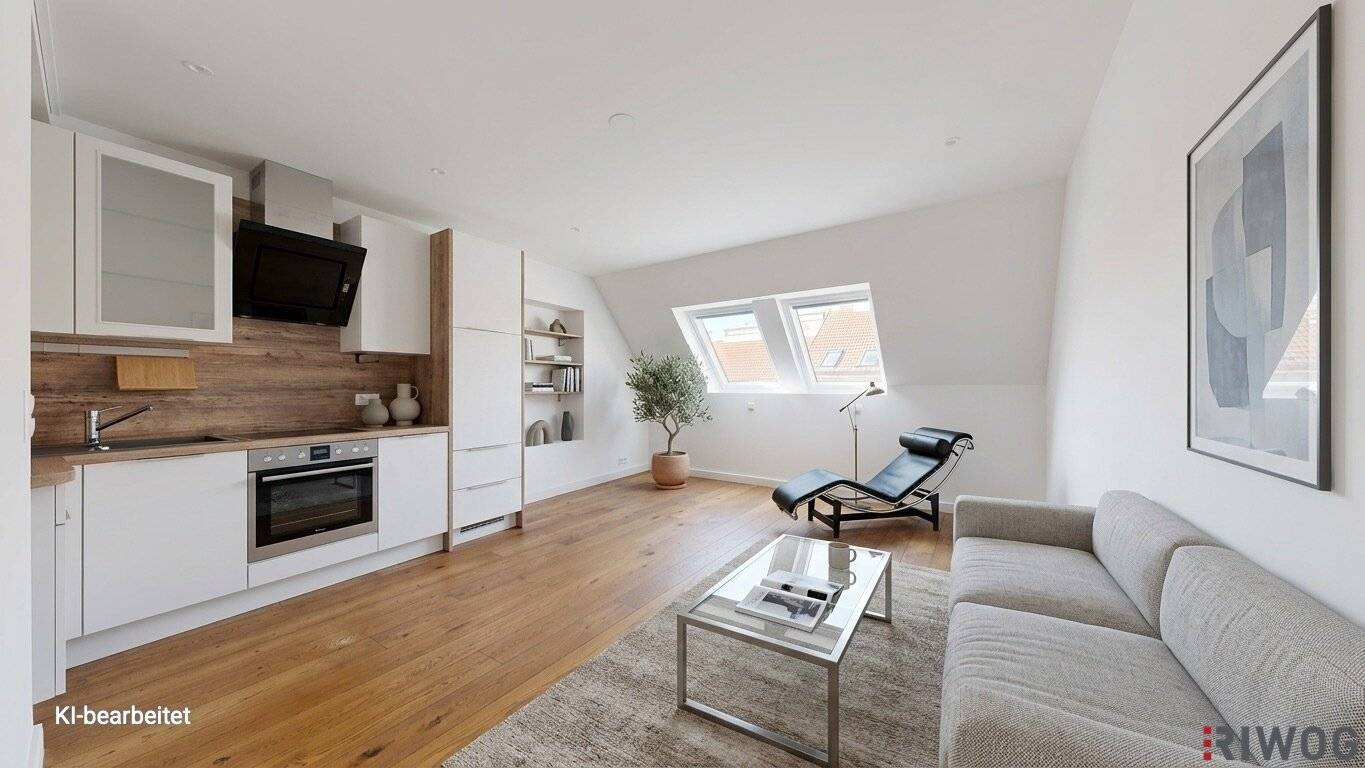 Attic terrace maisonette apartment with distant view in renovated old building | 4 min to U3 Ottakring | 12 min to the 1st district