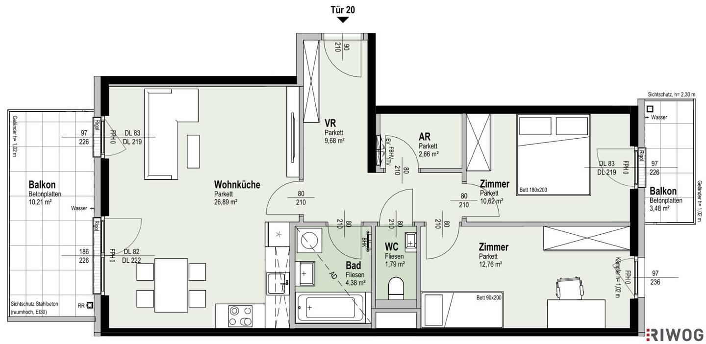 ERSTBEZUG | Nähe Alte Donau | 2 Balkone | Teils hofseitig | Fernwärme | TG-Stellplatz optional | Ideal für Anleger oder Eigennutzer | Nachhaltiges Projekt