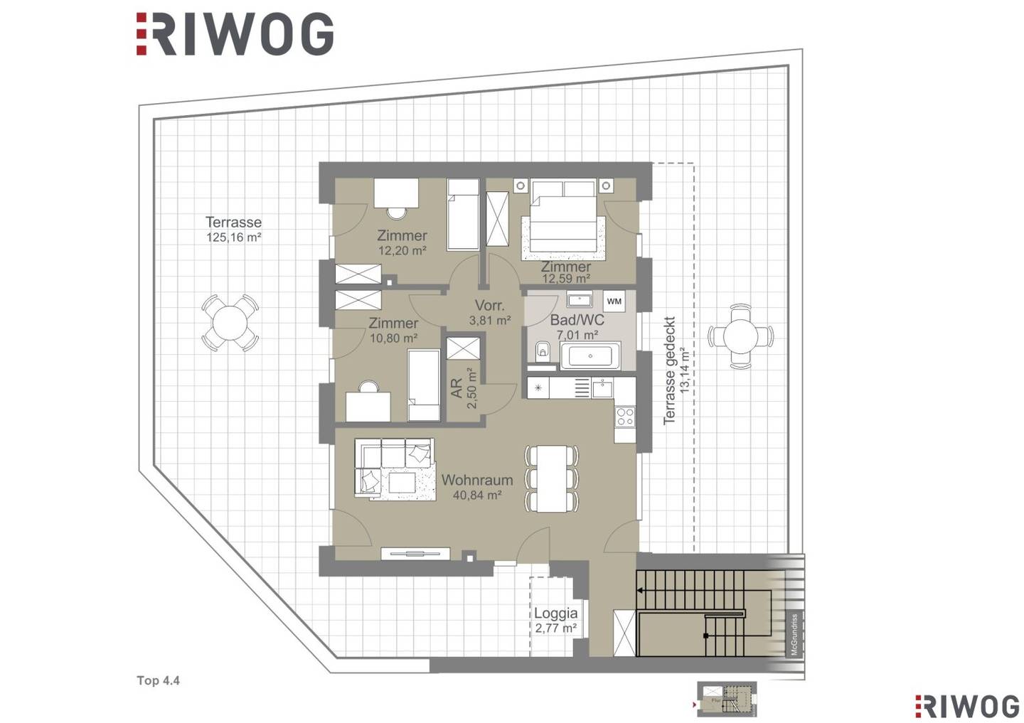 Living Weinviertel I Summer Promotion: Parking Space Included Free I Luxury Attic Apartment with around 140 m² Terrace / Loggia I Near Wolkersdorf and Gerasdorf