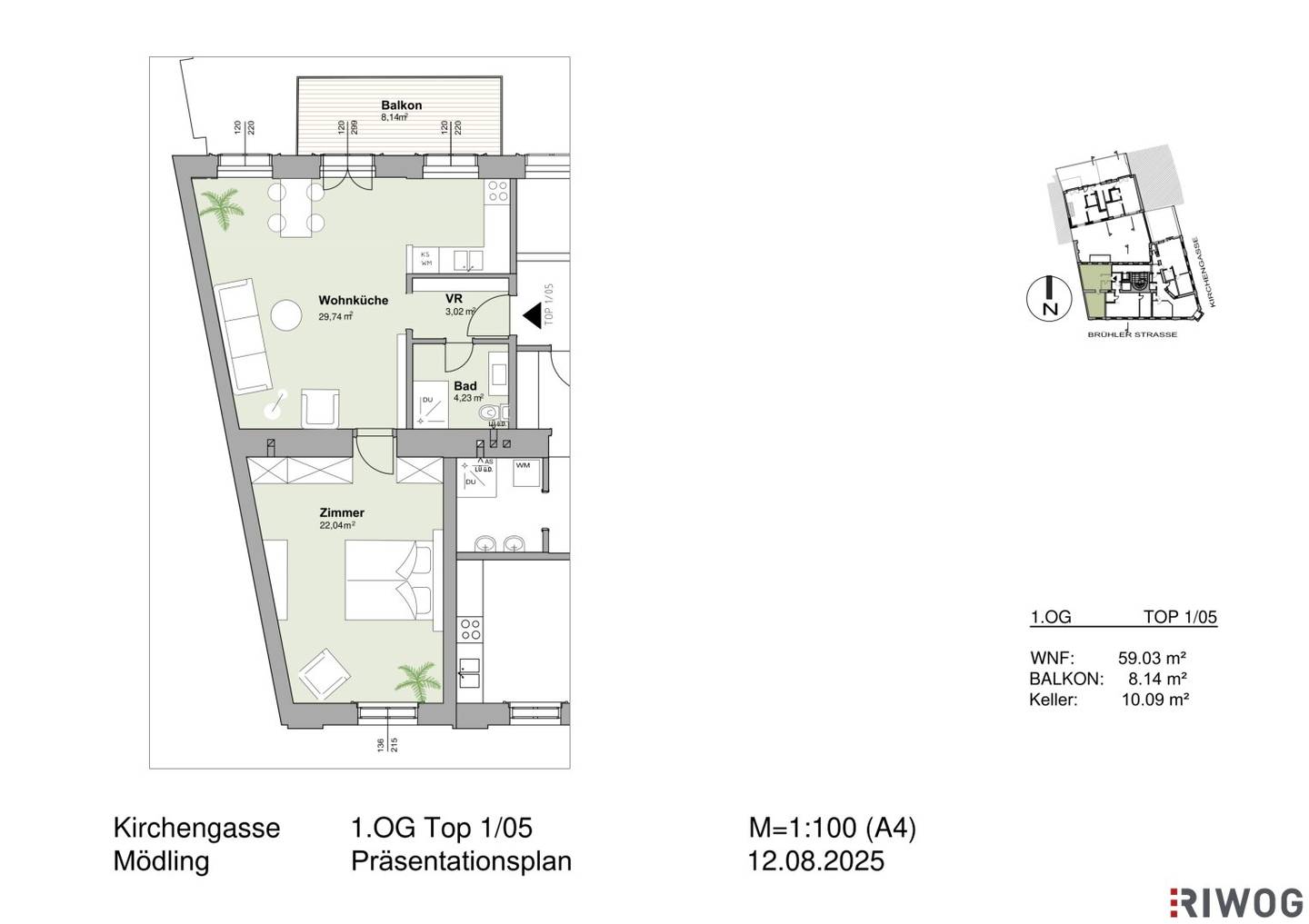 PERFEKTE 2 ZIMMER ALTBAUWOHNUNG MIT 8M² BALKON II PRESTIGE UND ELEGANZ II WOHNEN IM DENKMALGESCHÜTZEN MÖDLINGER STADTJUWEL II FUSSGÄNGERZONE
