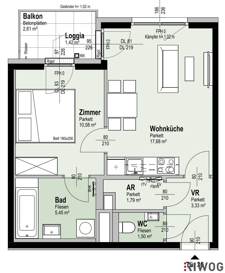 Nähe Alte Donau | ERSTBEZUG mit BALKON/LOGGIA | Fernwärme | TG-Stellplatz optional | Ideal für Anleger oder Eigennutzer | Nachhaltiges Projekt