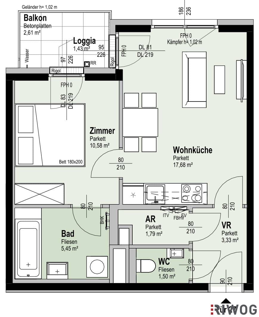 First occupancy near Alte Donau | Balcony/Loggia | District heating | Underground parking space optional | Ideal for investors or owner-occupiers | Sustainable project