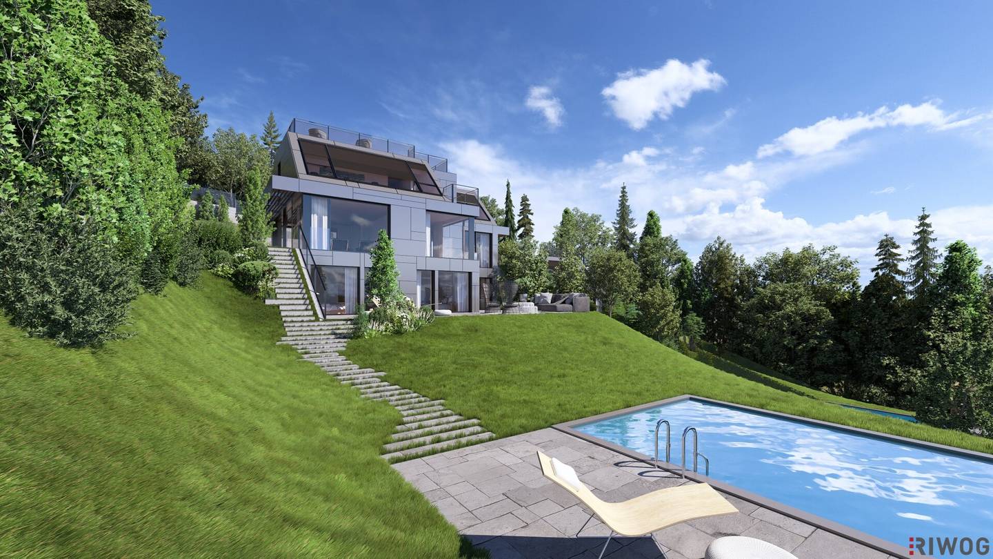 Villa with building permit and plenty of space in green surroundings