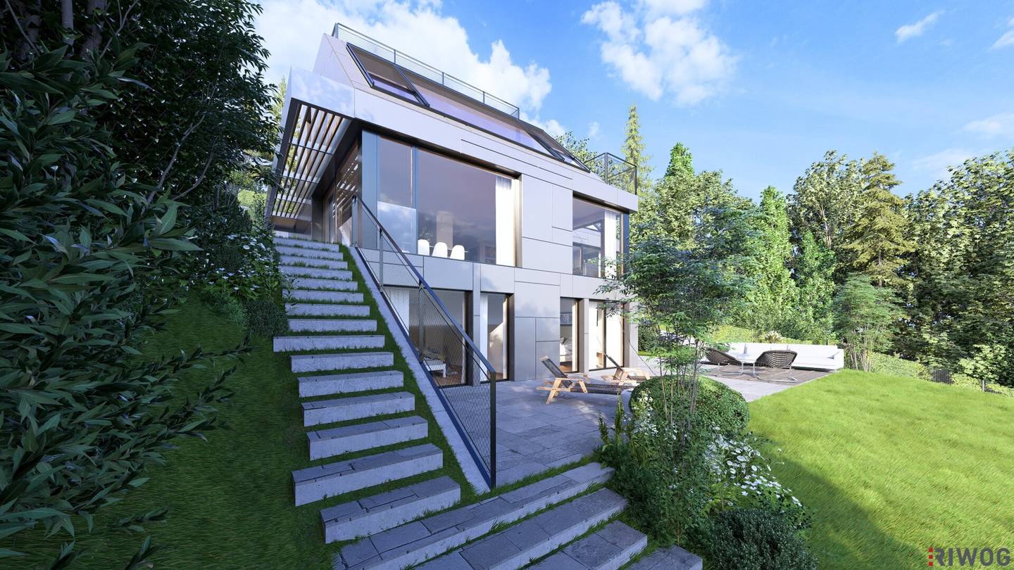 Villa with building permit and plenty of space in green surroundings