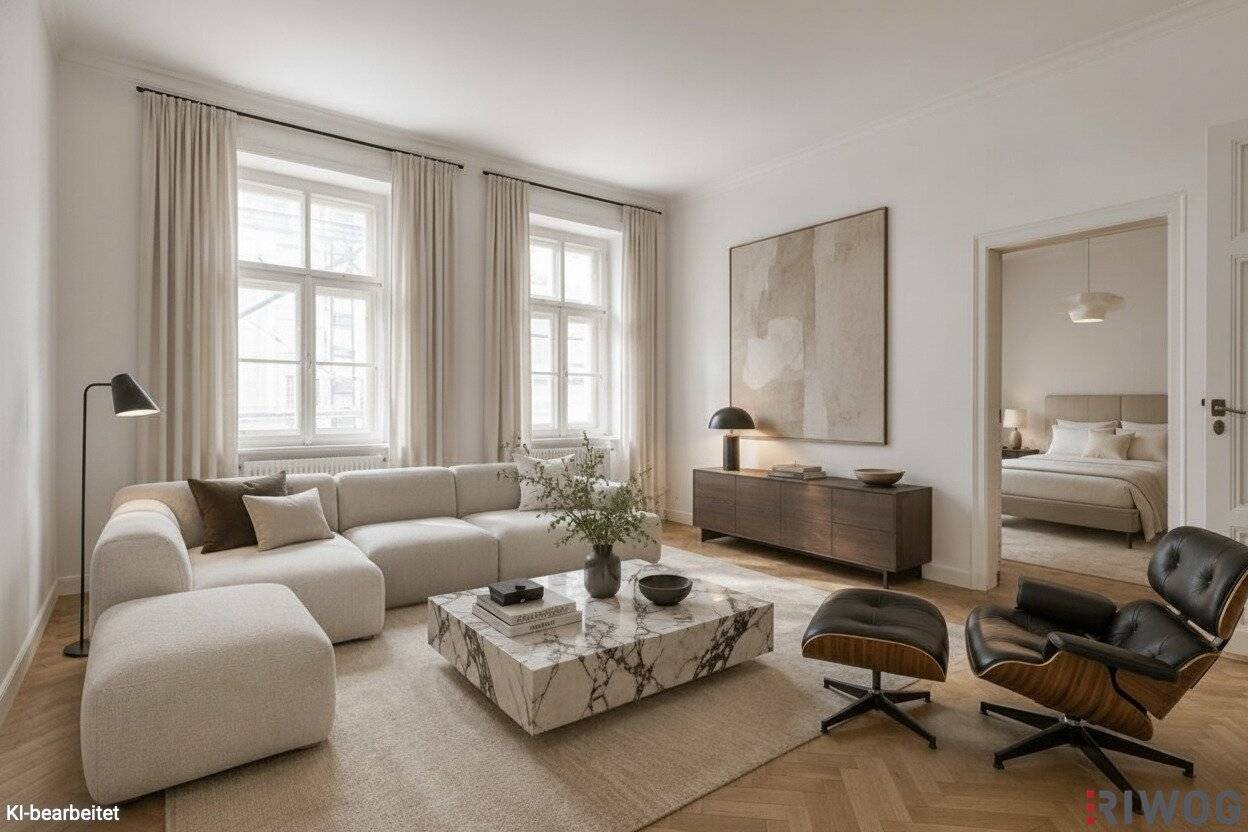 Turn of the century style apartment building with potential including loggia in a prime location near the 1st district