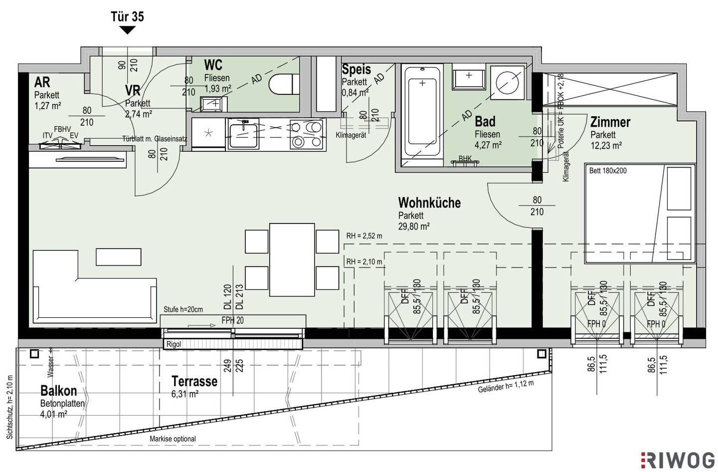 Completely courtyard side attic first occupancy | Approximately 10 m² balcony/terrace | Near Alte Donau | District heating | Underground parking space optional | Ideal for investors or owner occupiers | Sustainable project decolidated? no?PROPER NAME I WILL NOT ADD - ignore this line - KEEP TITLE AS TRANSLATION? Ah no this line should be omitted.